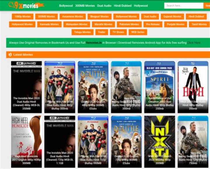 9xmovies in 9xmovies win download Bollywood and Hollywood Hindi Dub