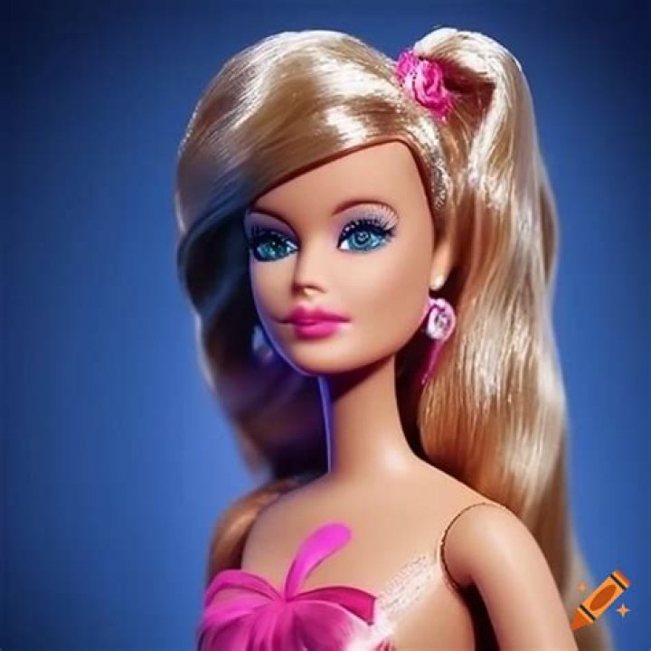 Barbie in glamorous attire on Craiyon