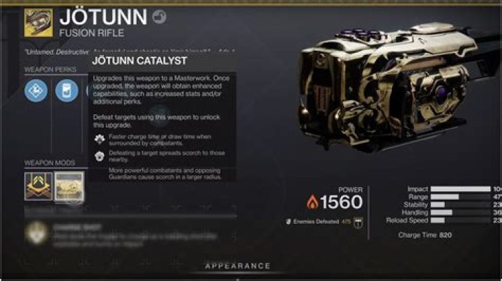 How to Get Jotunn Catalyst in Destiny 2