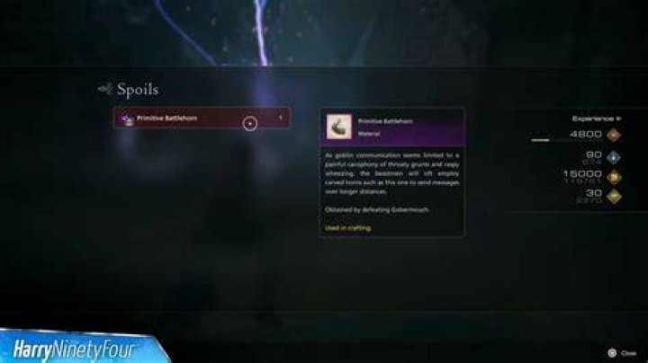 How to Get Primitive Battlehorn in Final Fantasy 16