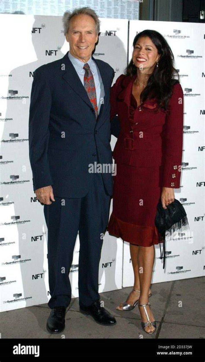 Image of Dina Ruiz, wife of director and actor [Clint Eastwood] poses