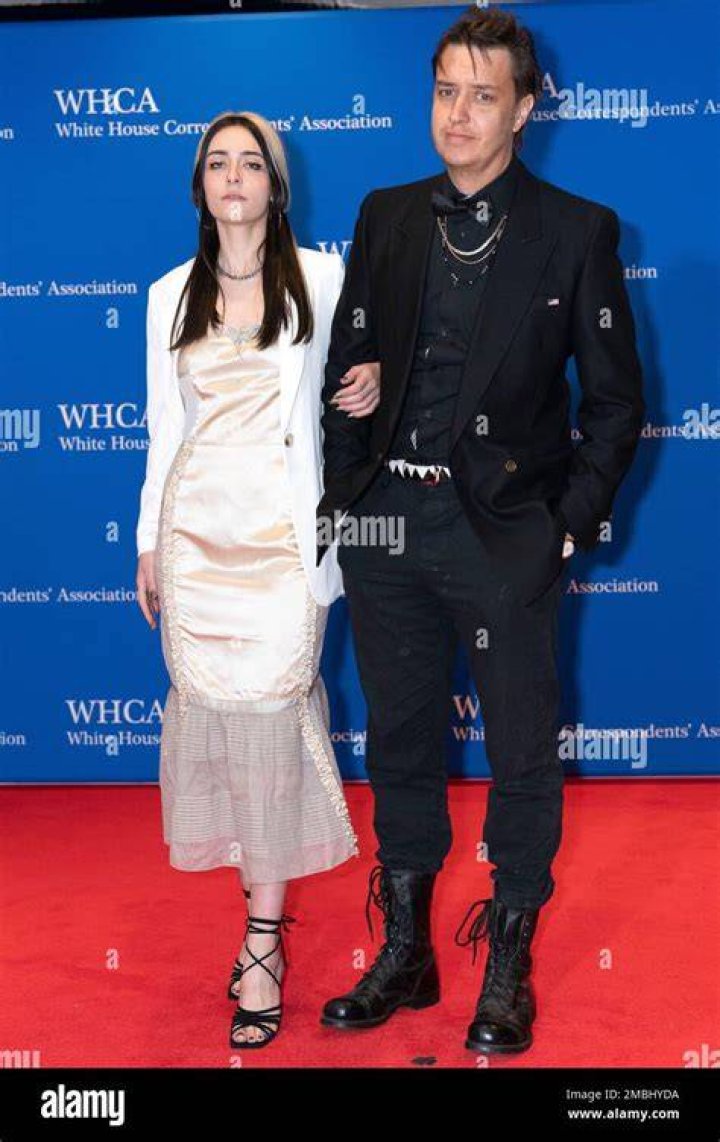 Julian Casablancas and Kaya Nichols poses for photographers as they arrive to the annual White
