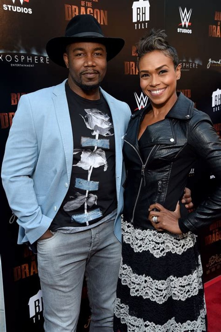 Michael Jai White and wife Courtenay Chatman attend the special screening of Why Did I Get
