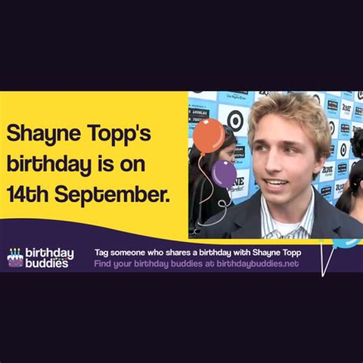 Shayne Topp Birthday 2024 (September 14, 2024) Year In Days
