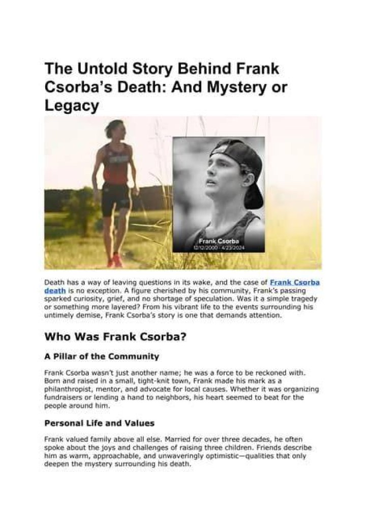 Unraveling The Mystery Did Frank Fritz Pass Away?