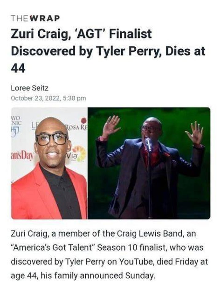 Zuri Craig death updates &mdash; Cause of death still unknown for Tyler Perry